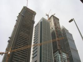 Hochhäuser an der Skeik Zayed Road