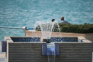 Springbrunnen in Abu Dhabi